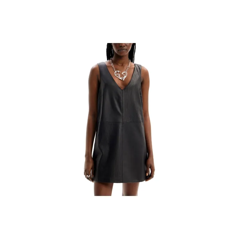 Desigual Sleeveless Dress Women's Black-2
