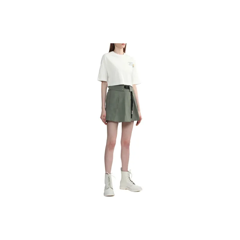 MUSIUM DIV Pleated Buckled Skorts-7