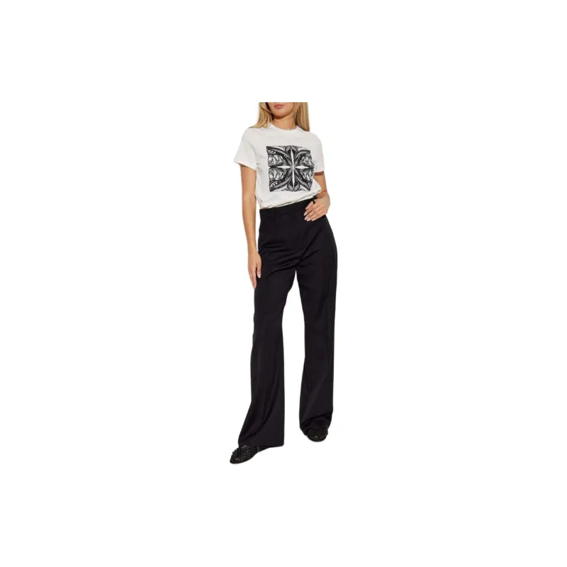 MaxMara Farad Graphic Printed Crewneck T Shirt-3
