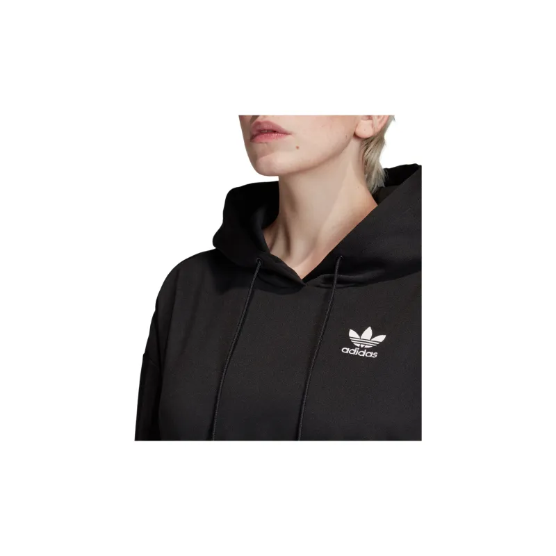 Adidas Hoodie Sweatshirt Women's Black-6