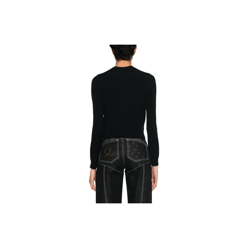 Marine Serre Core Button Up Knitted Cardigan-1