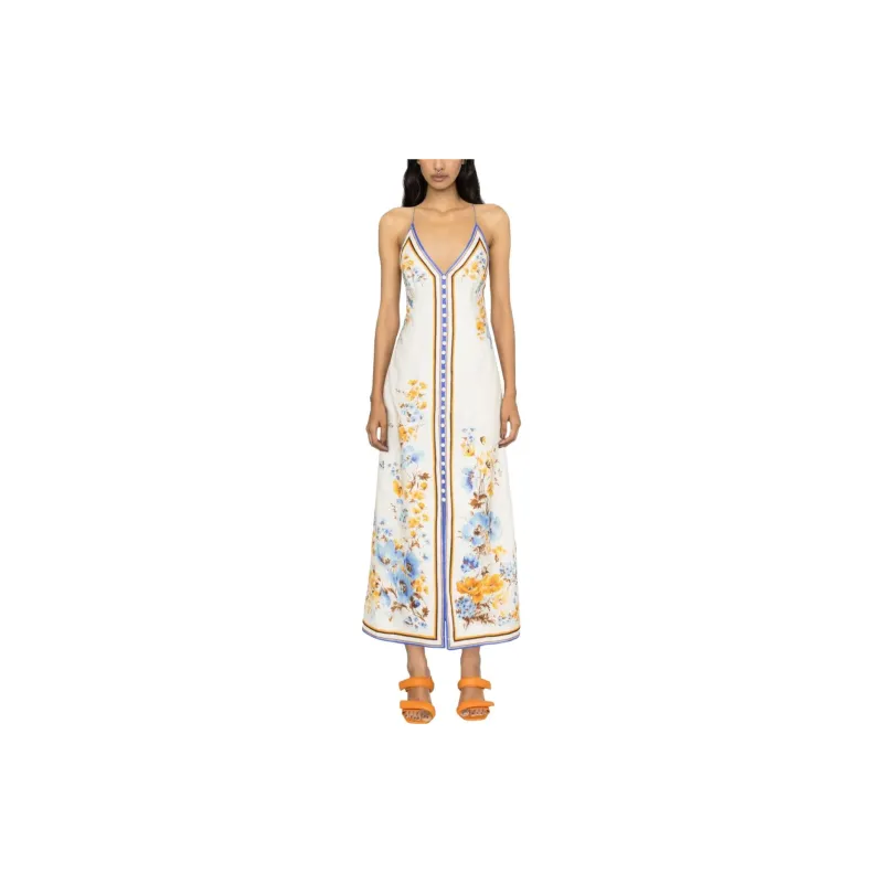 Zimmermann Halcyon Linen Midi Dress-1