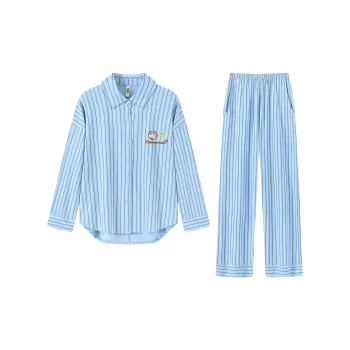 Gongdie x DUOLA A MENG LIANMINGKUAN Pajama Set Unisex Blue