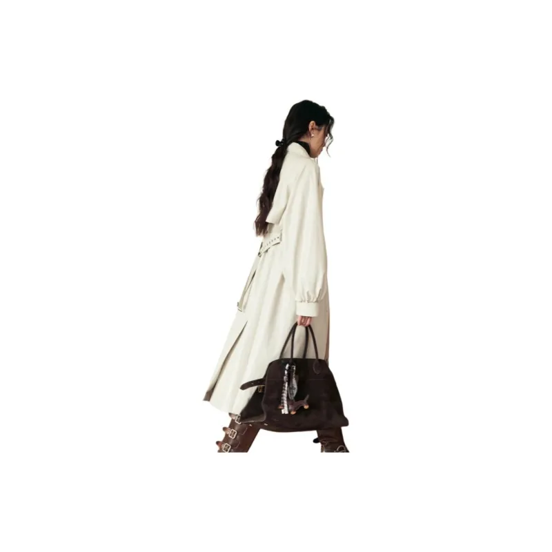 BLUEerror Trench Coats Women's-6