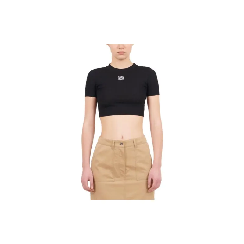 LOEWE Cropped Top 'Black'-2