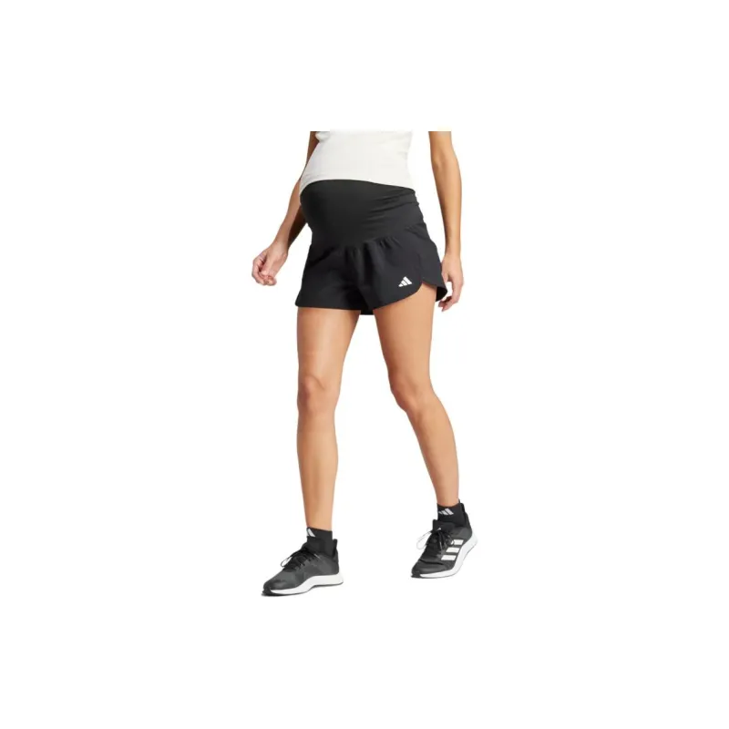 Adidas Free Shipping With AdiClub Pacer Woven Stretch Training Maternity Shorts-1