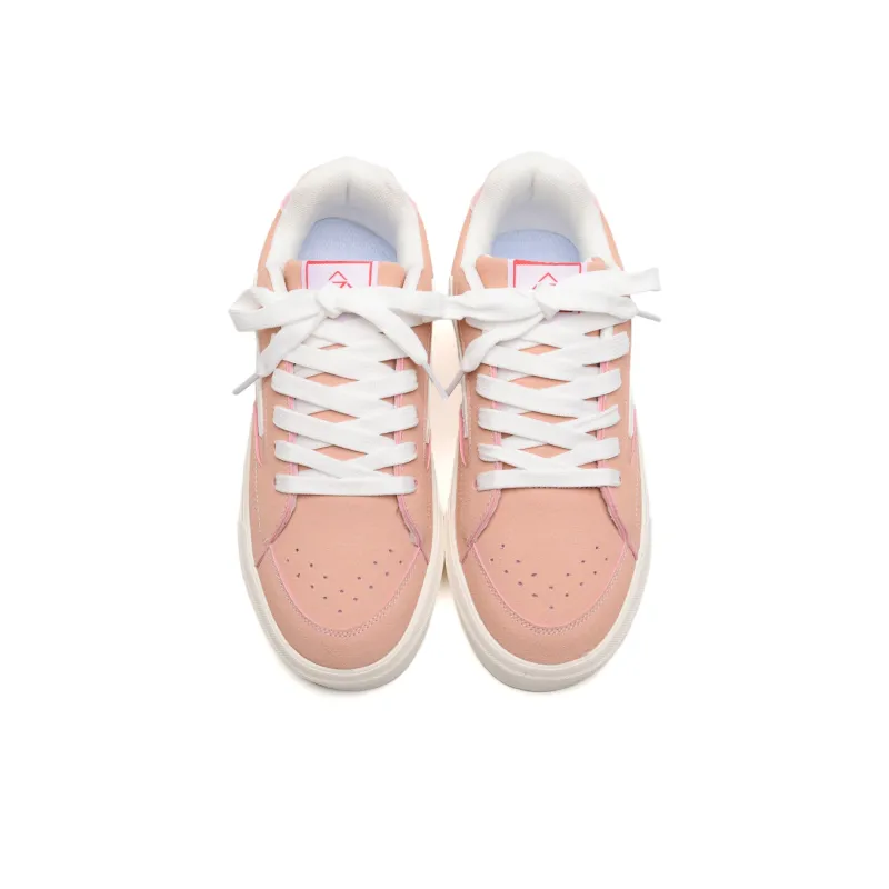 OAOQ Low Top Skateboard Shoes Unisex Pastel Pink-22