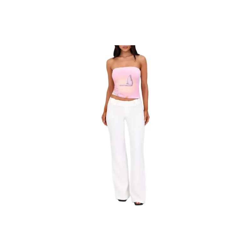 Tiger Mist AMBROSE BOOB TUBE Strapless Top Women's Pink-2