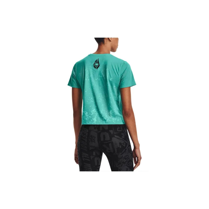 Under Armour T Shirt Women's Light Green-4