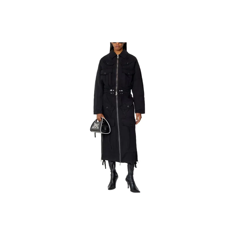 DIESEL Casual Long Skirts Women's Black-1