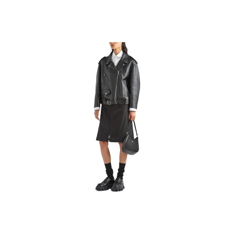 PRADA Nappa leather Biker Jacket-1