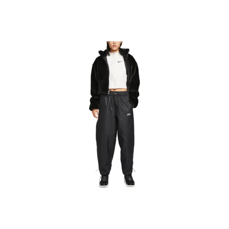 Nike Velvet Jackets Women's Black-2