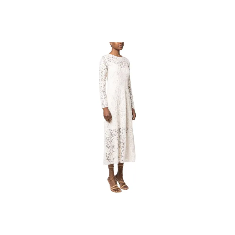 Zimmermann Devi Floral-lace Panelled Midi Dress-3