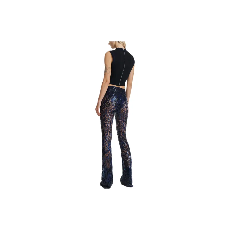 DION LEE Knitted Sweatpants Women's Black-1