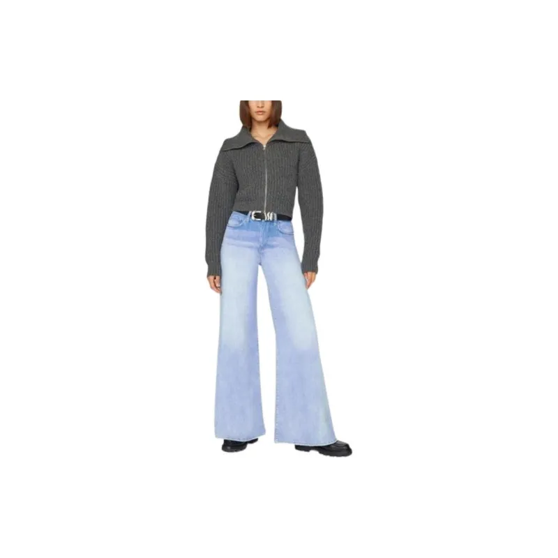 FRAME Mid rise Wide leg Jeans-1