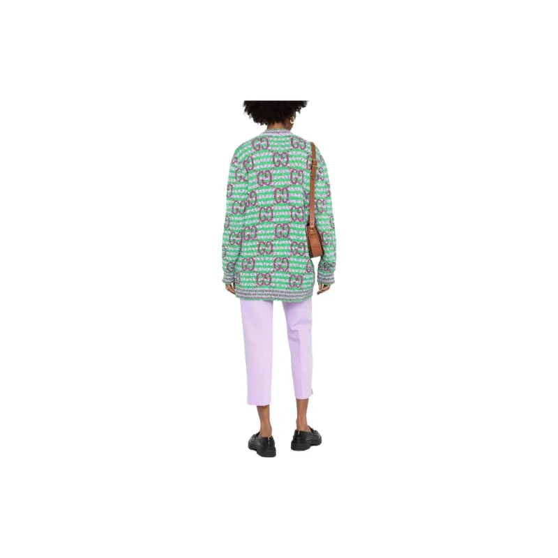GUCCI GG intarsia Cardigan-3