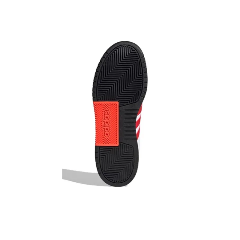 Adidas Neo Entrap Low Top Skateboard Shoes Unisex White Red-4