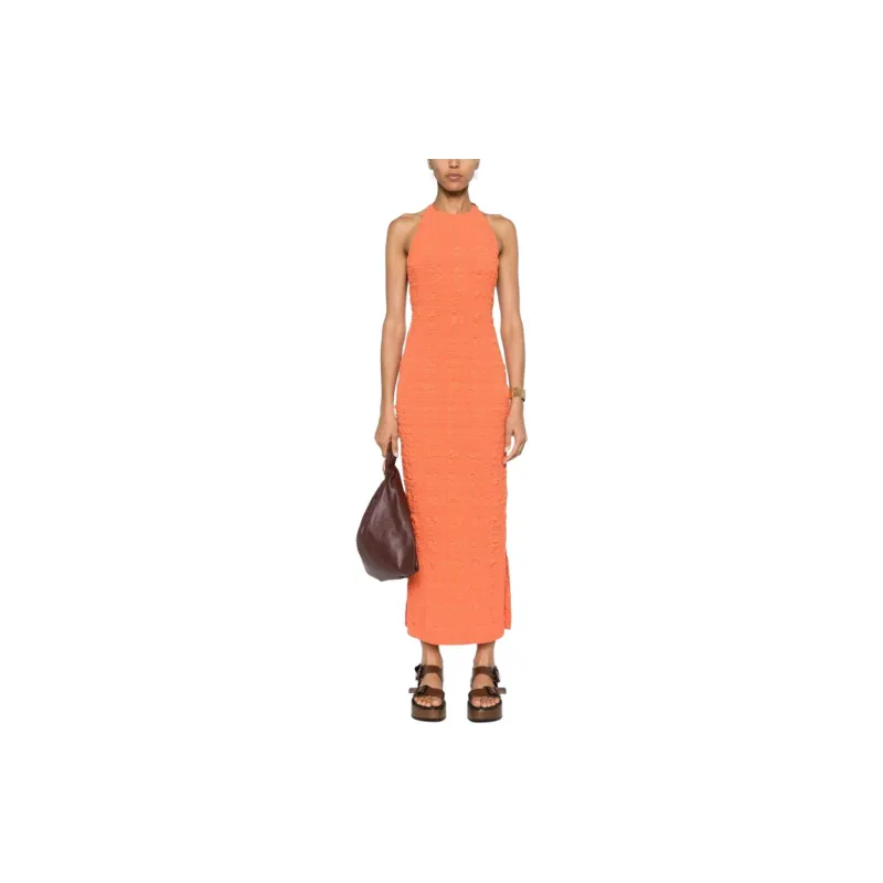 NANUSHKA SS24 Sleeveless Dress Women's Sunset Orange-1