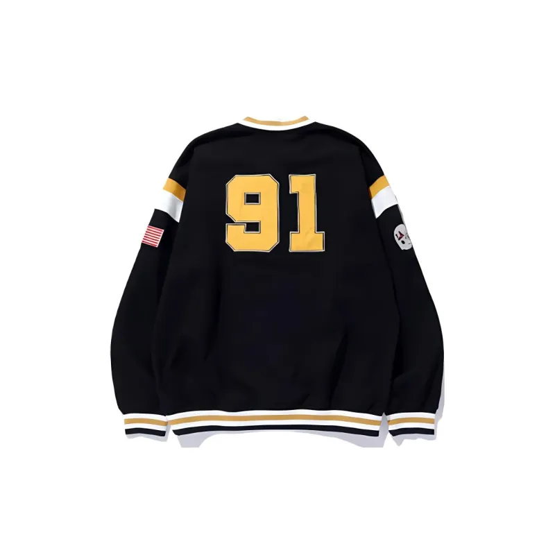 STARTER x XLARGE FW24 Sweatshirt Unisex Black Yellow White-1