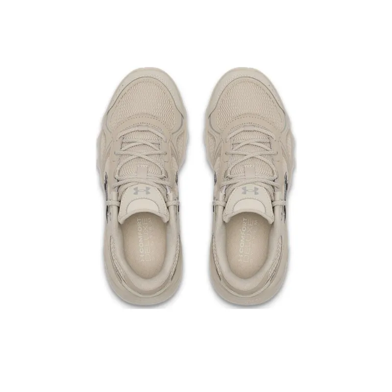 Under Armour Anti-Slip Wear-Resistant Low-Top Casual Shoes Women's Beige Brown-4