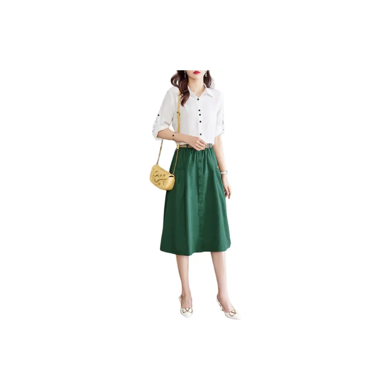 TERRE BLEUE Skirt Set Women's Green-2