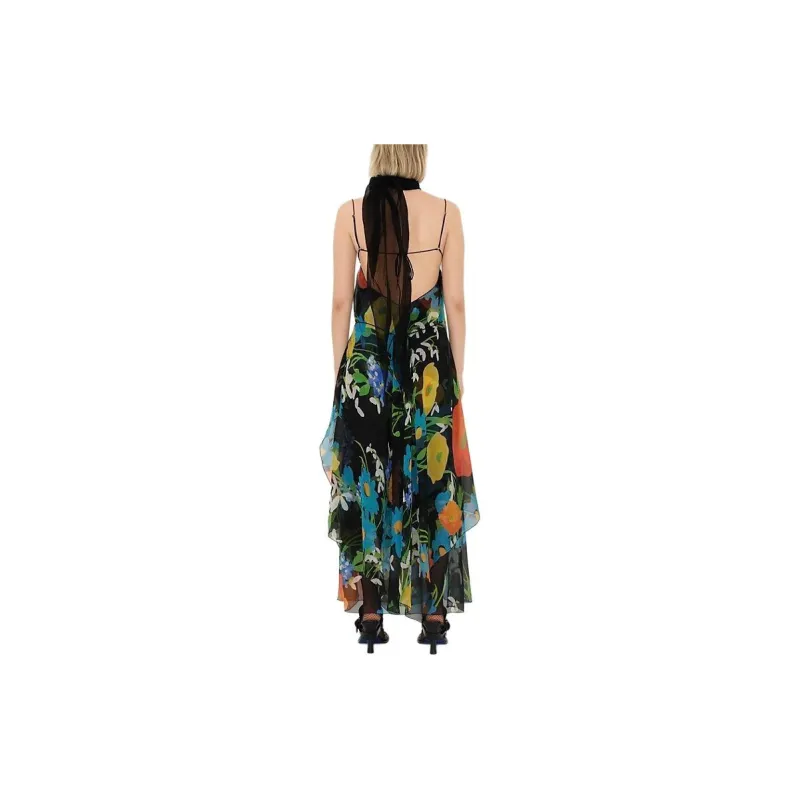 Burberry FW24 Sleeveless Dress Women's Yellow Jade Color-5