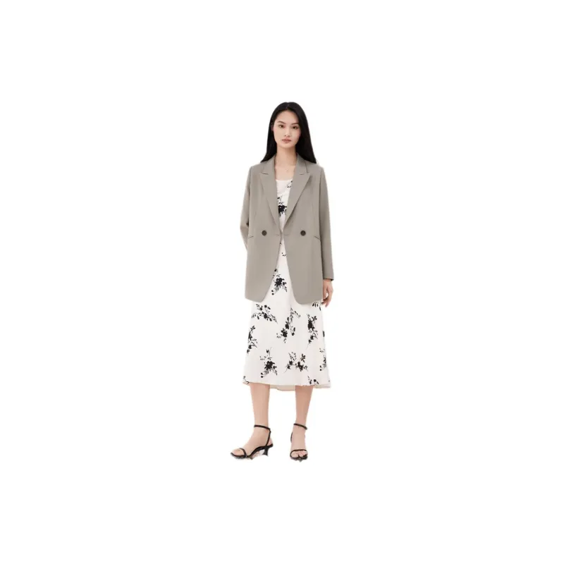 TKY SHOP Business Suit Women's Light Gray-1