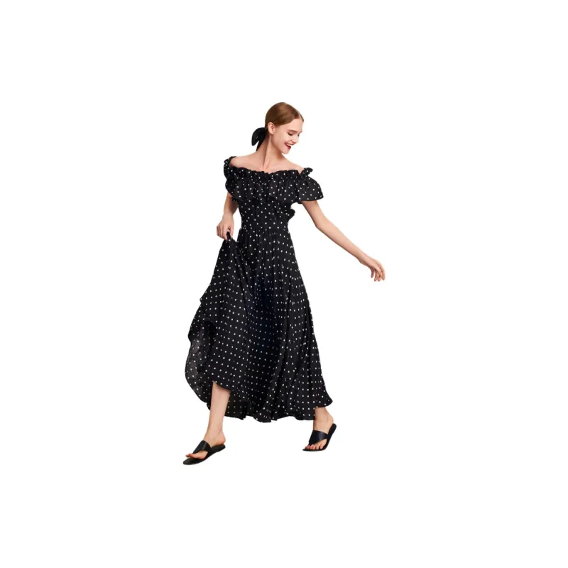 HAVVA Short Sleeved Dresses Women's Black-2
