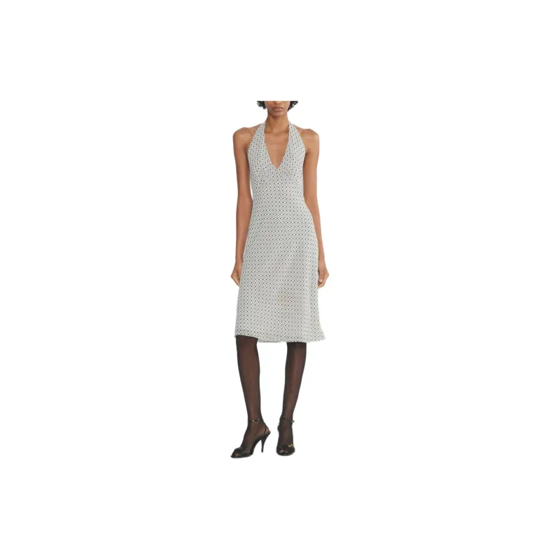 ARITZIA FW24 Wilfred Aurelie Dress Slip Dresses Women's Light Birch Black/Aspen Black Print-2