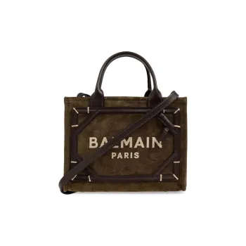 BALMAIN B Army Logo Detailed Small Tote Bag