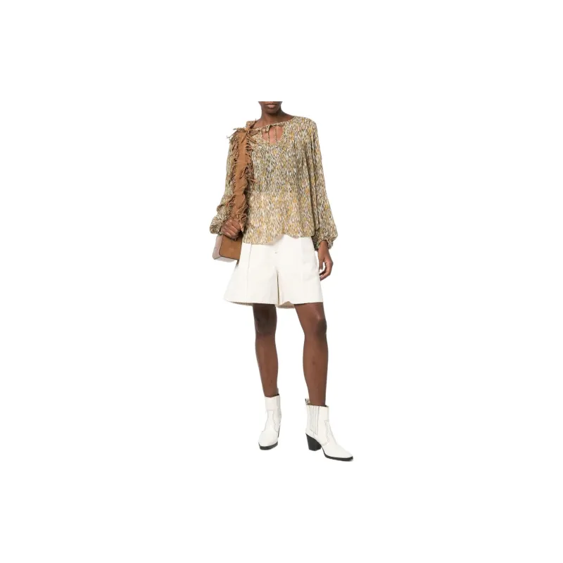 ISABEL MARANT ETOILE Embroidered Flared Blouse-1