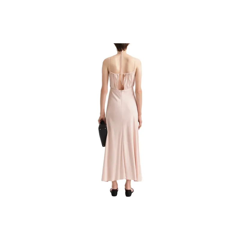 TOTEME Halterneck Sleeveless Maxi Dress-4