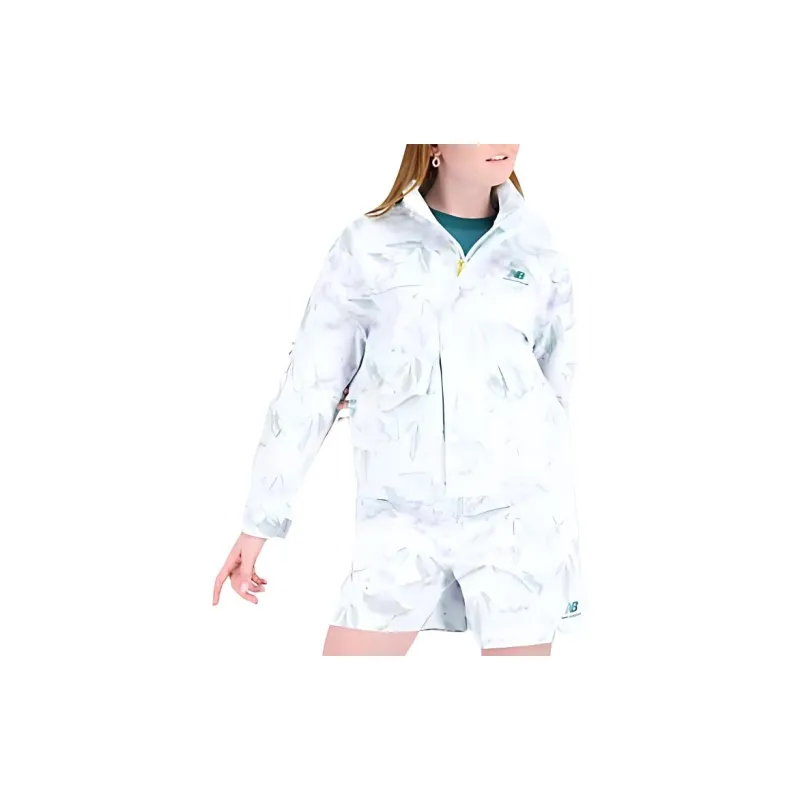 New Balance Essentials Jackets & Coats Women's White Multicolor-2