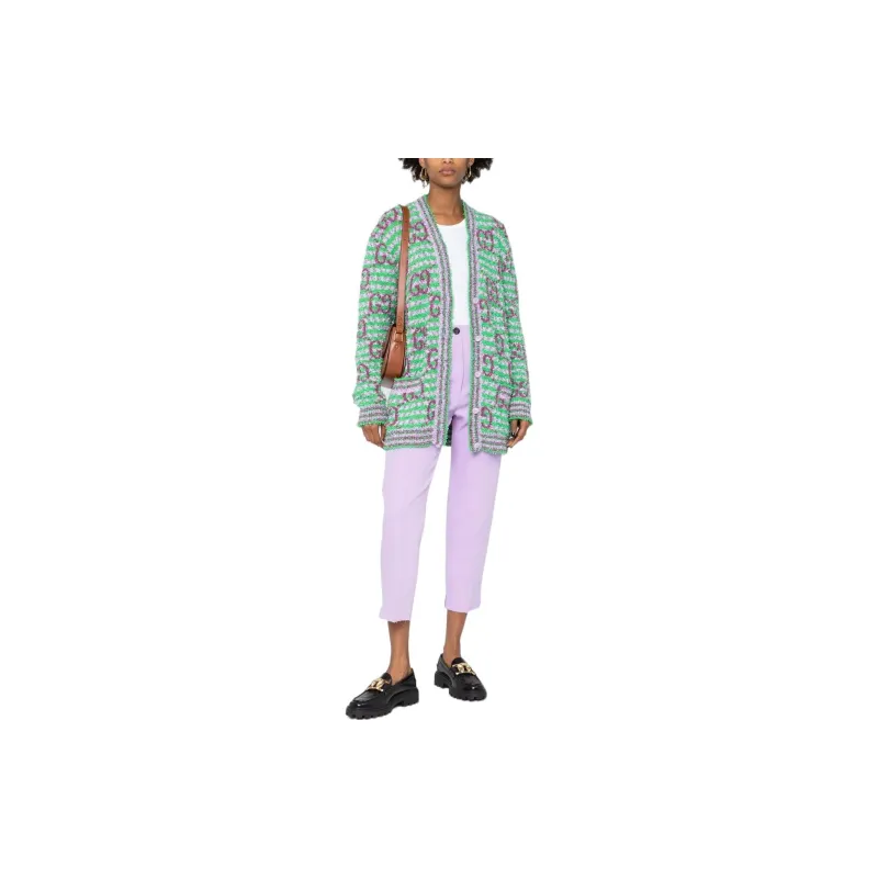 GUCCI GG intarsia Cardigan-2