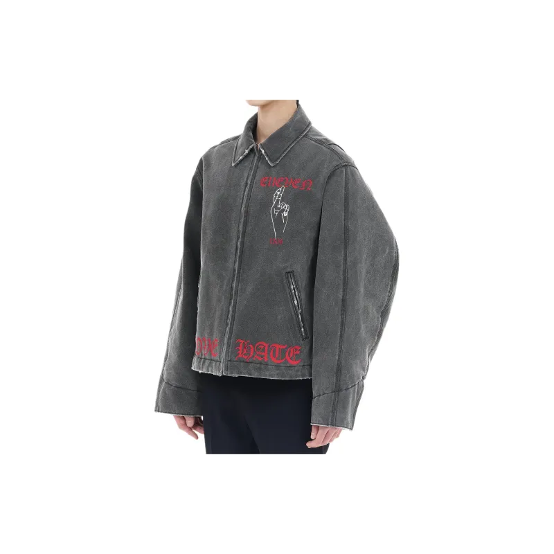 WE11DONE FW24 Puffer Jacket Women's Black-2