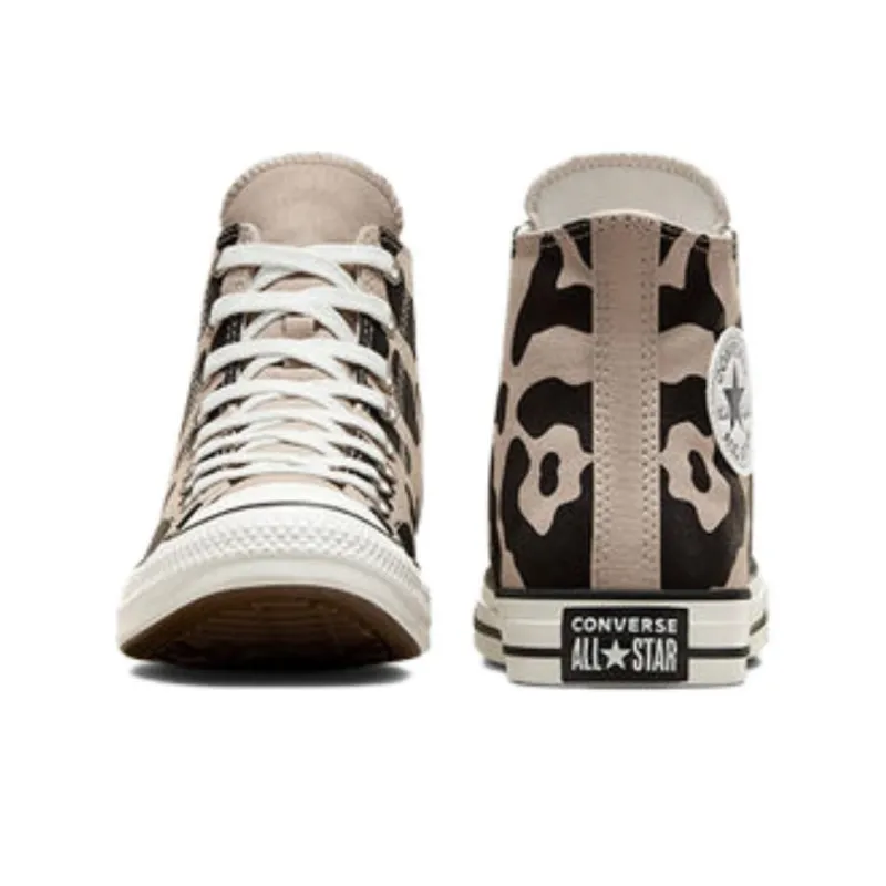 Converse Chuck Taylor All Star Anti-Slip Wear-Resistant High-Top Canvas Shoes Unisex Beige Black-4