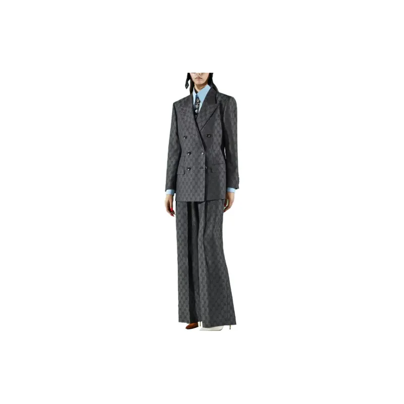 GUCCI Gg Logo print Trousers-1