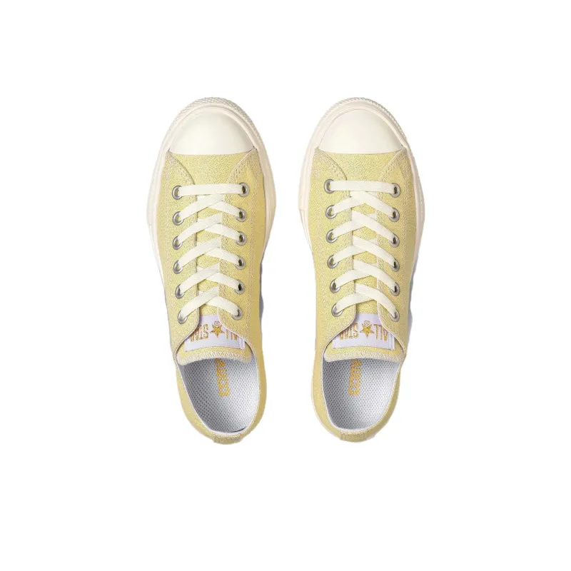 Converse All Star Light Anti Slip Wear Resistant Low Top Skateboard Shoes Women's Gold-3
