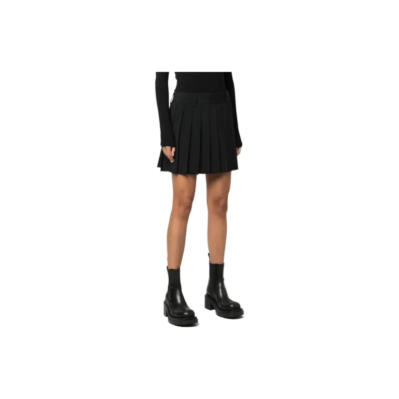 MIU MIU SS22 Casual Short Skirts Women's Black-3