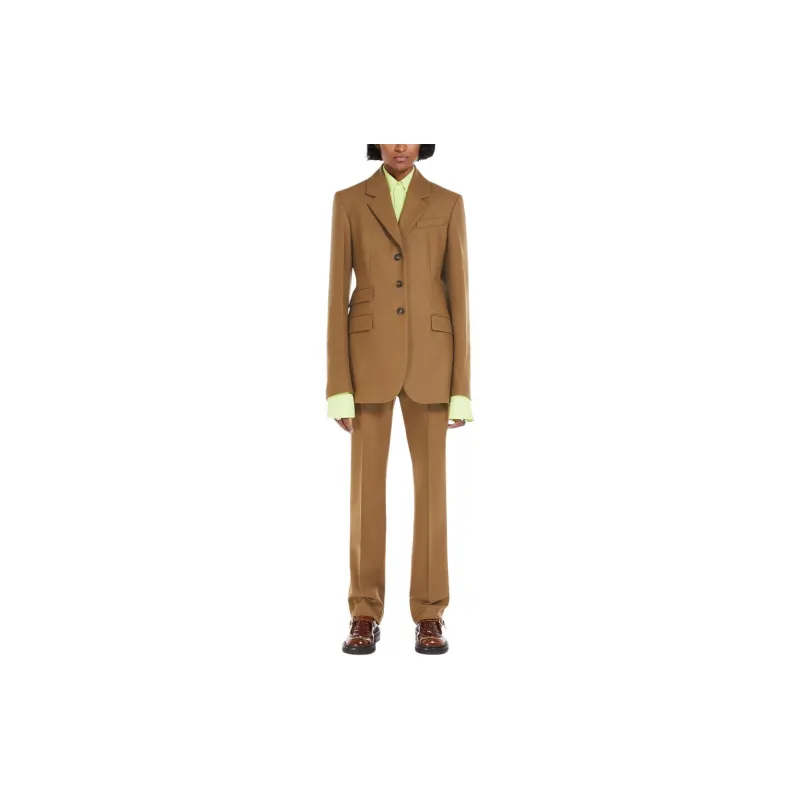 SportMa Opice Collection Slim Fit Tailored Blazer Jackets Coats Women's Umber-2