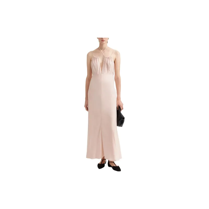 TOTEME Halterneck Sleeveless Maxi Dress-3