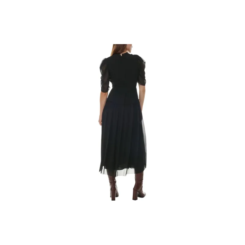 ARITZIA Wilfred Parlour Dress Short-Sleeved Dresses Women's BLACK/Black-3