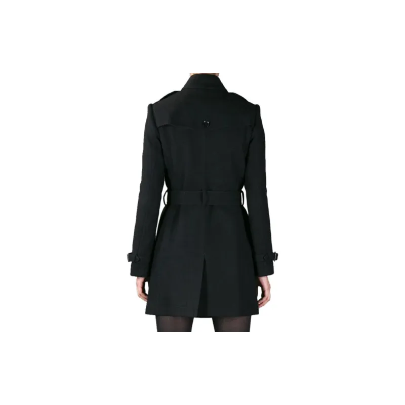 Burberry Trench Coat Women's Black-3