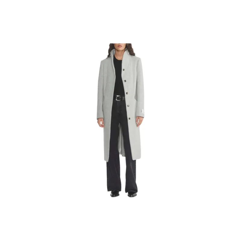 ARITZIA Wilfred The Cocoon Long Coat Coats Women's Linus Txtr Wt Lt Gre/Light Gray-2