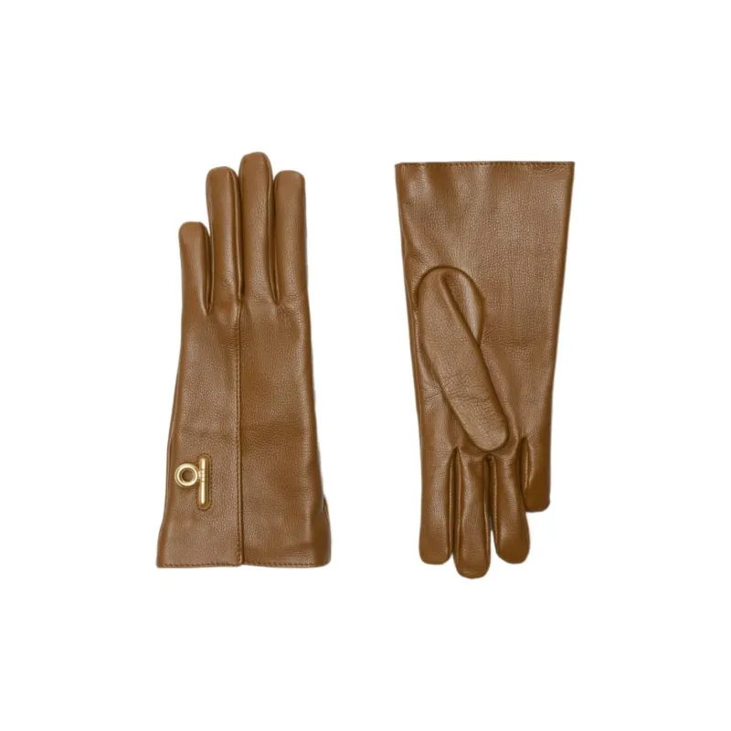 Burberry Leather Gloves-1