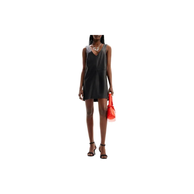 Desigual Sleeveless Dress Women's Black-1