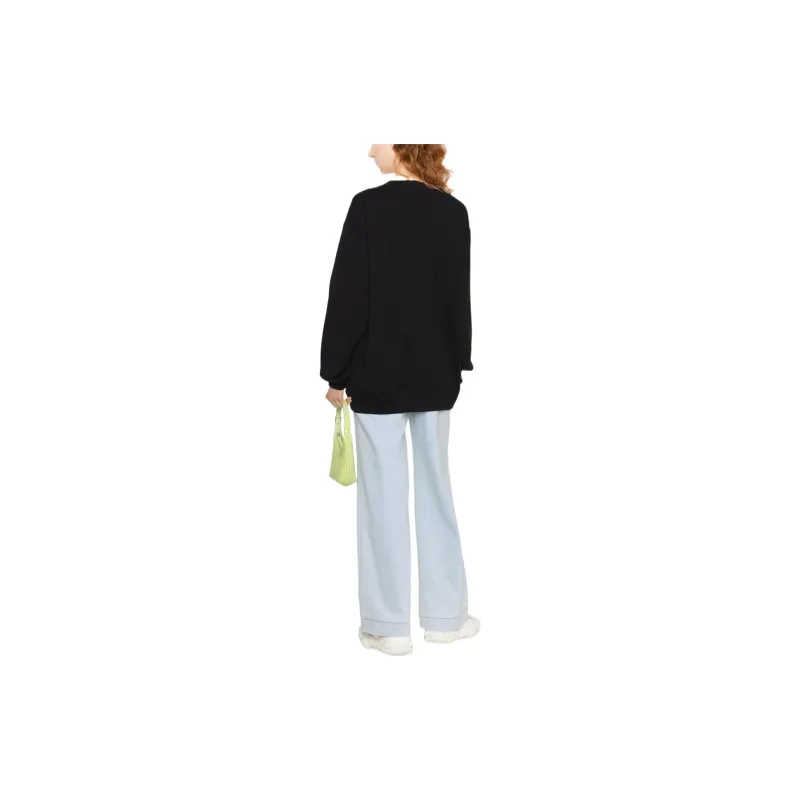 MOSCHINO Graphic Printed Ribbed Hem Sweatshirt-2