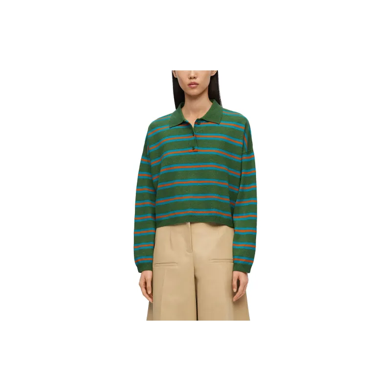LOEWE Polo Sweater 'Green'-2