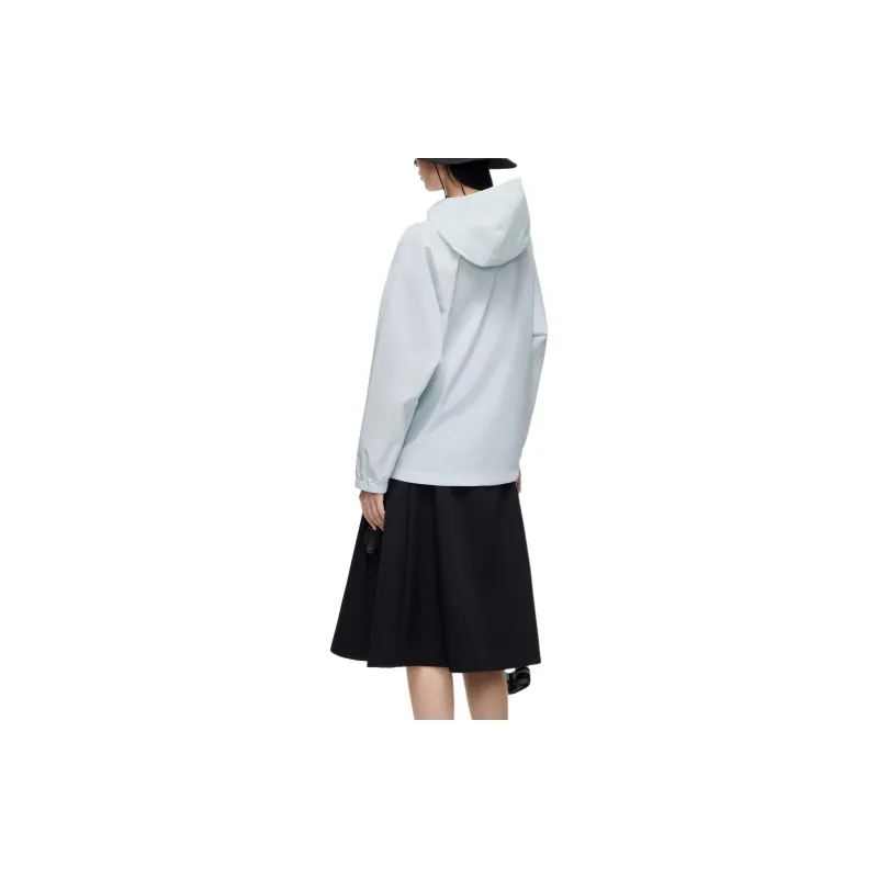 Anta Water Resistant Windproof Breathable Windbreaker Jacket Women's Light Sky Blue-3