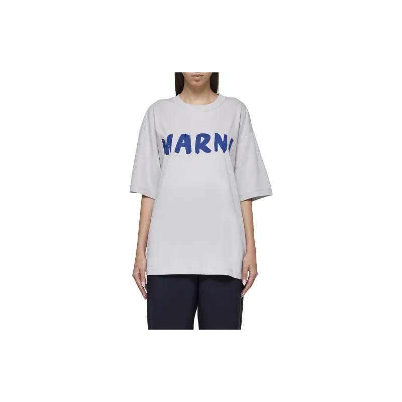 MARNI Logo Jersey T Shirt 'Sodium'-2